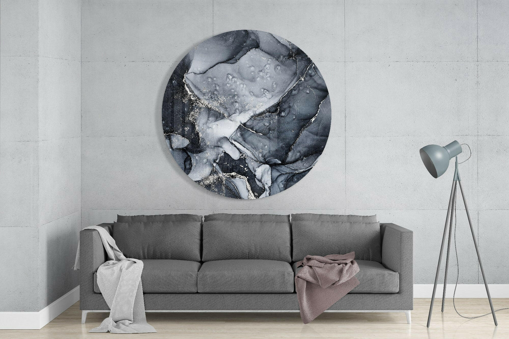 Abstract Flow Glass Wall Art.