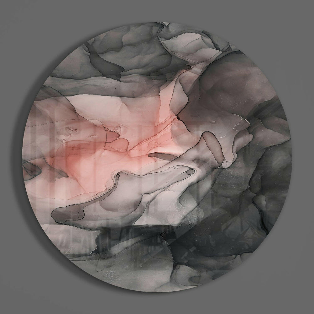Abstract Flow Glass Wall Art.