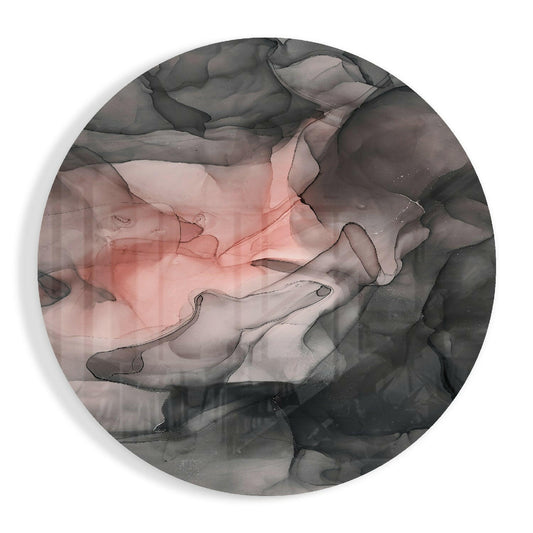 Abstract Flow Glass Wall Art.