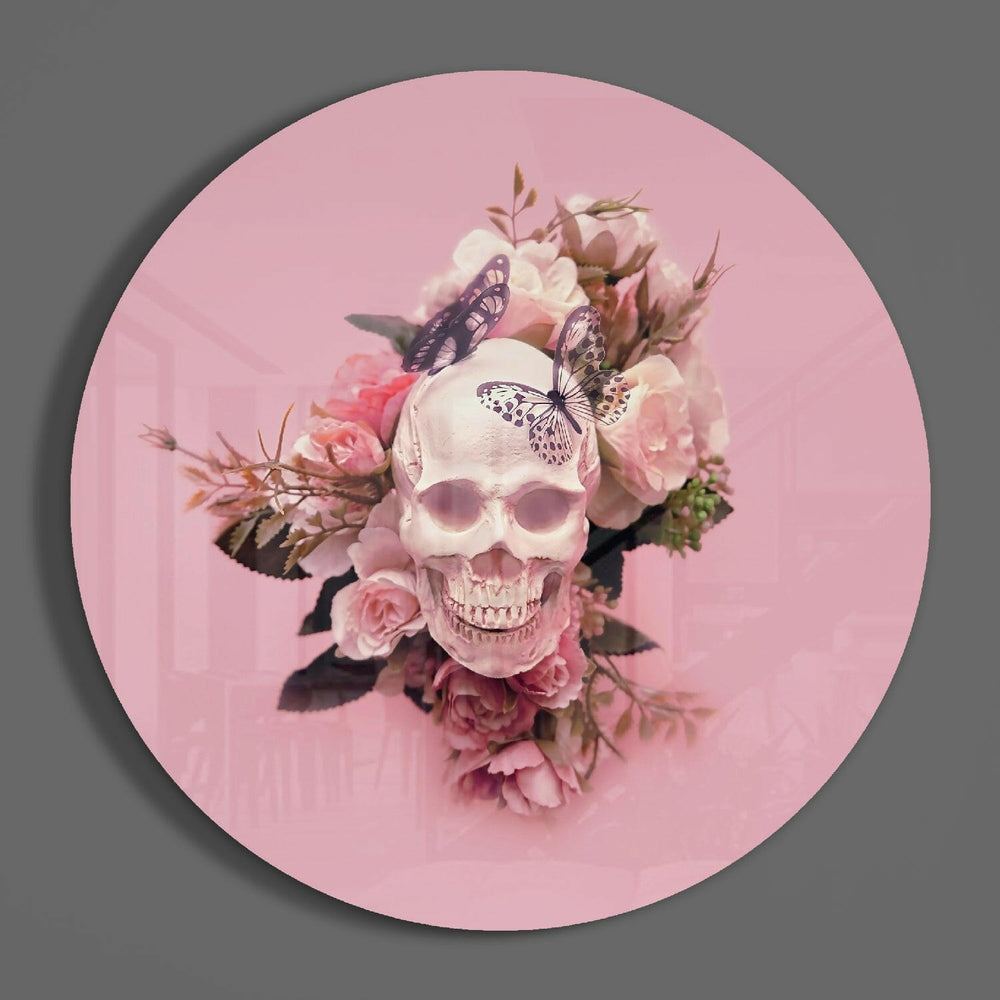Skull Glass Wall Art.
