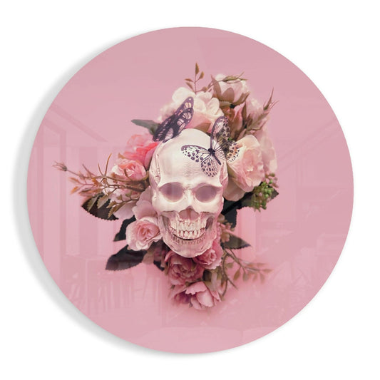 Skull Glass Wall Art.
