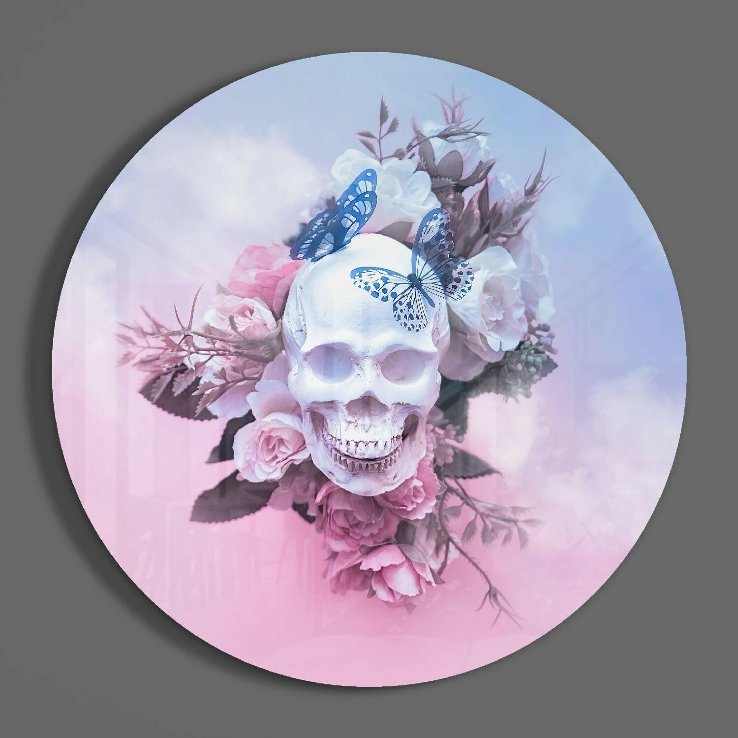 Skull Glass Wall Art.