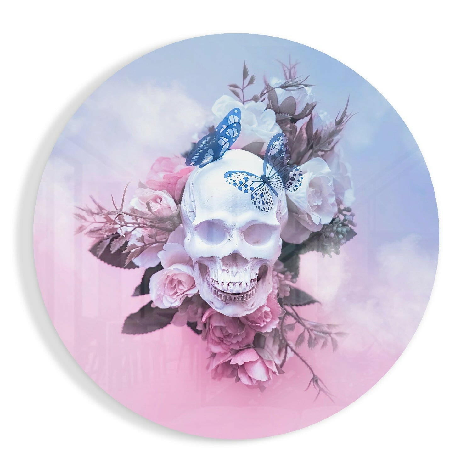 Skull Glass Wall Art.