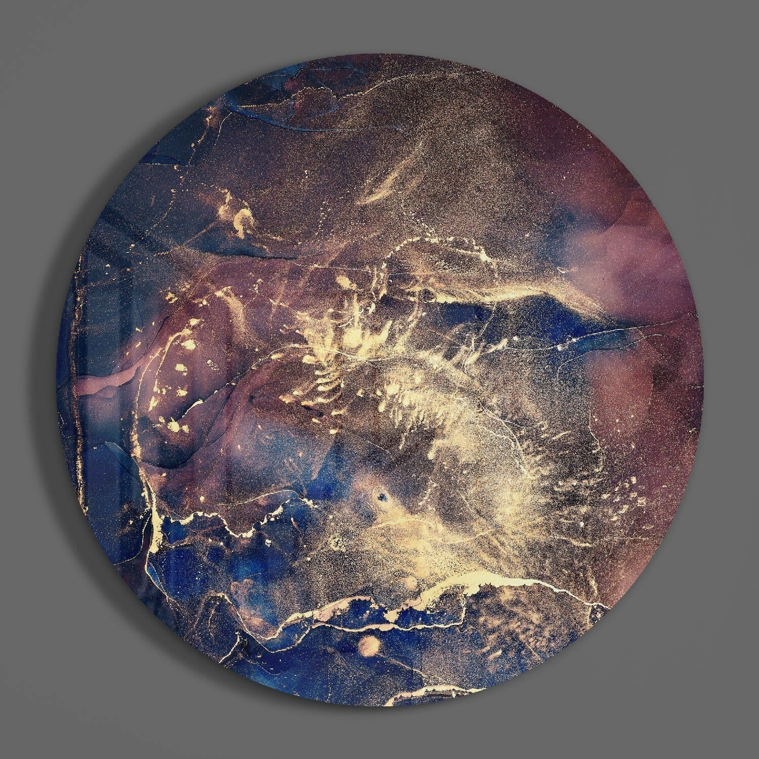 Abstract Flow Glass Wall Art.