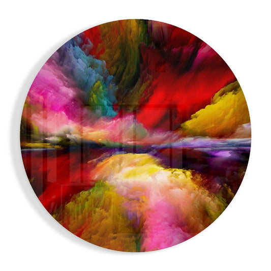Color Explosion Glass Wall Art.