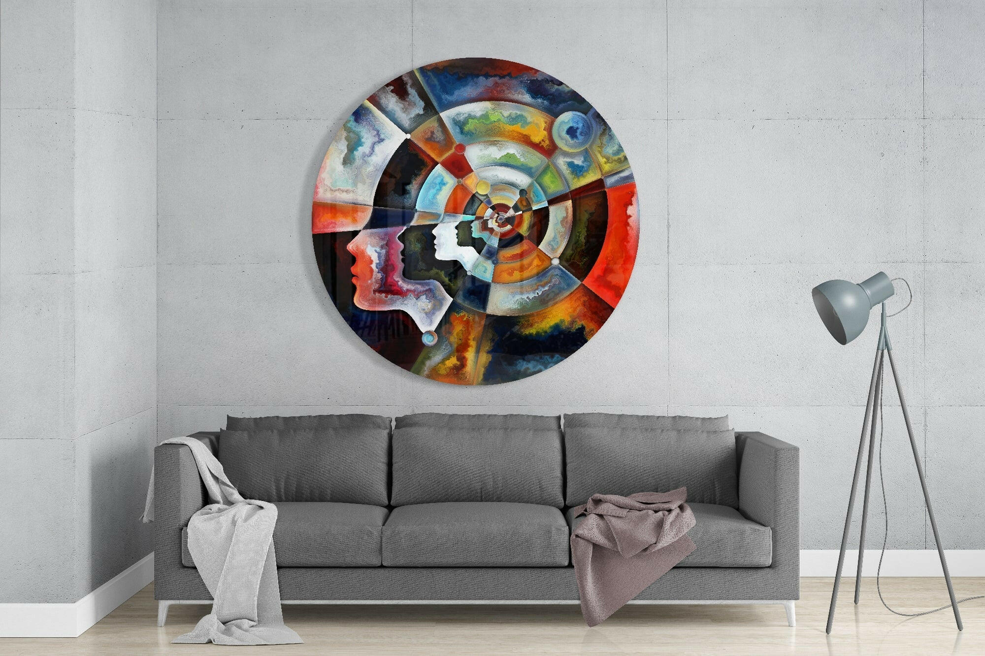 Meditation Glass Wall Art.