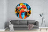 Flamingo Glass Wall Art.
