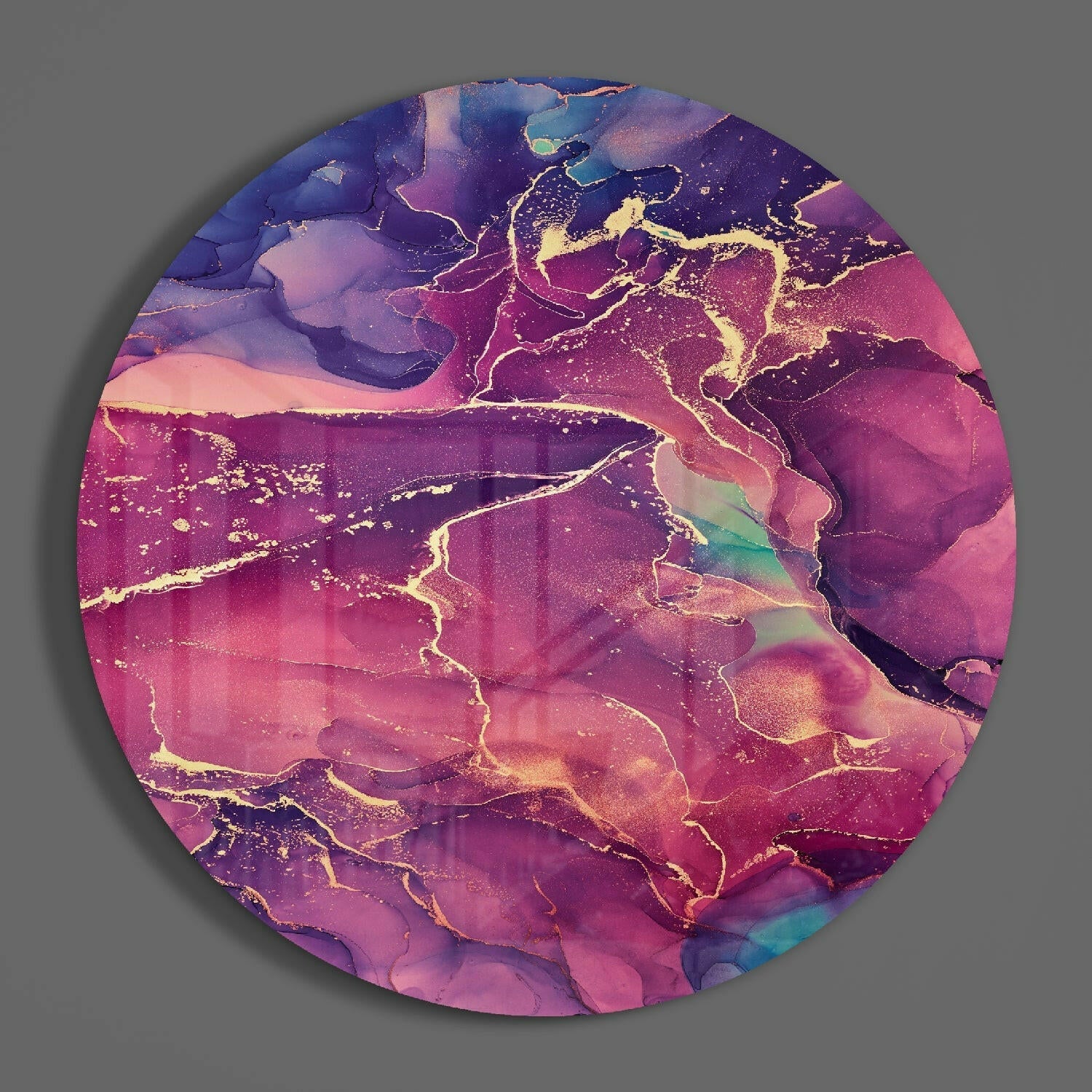 Abstract Flow Glass Wall Art.