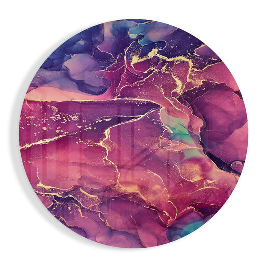 Abstract Flow Glass Wall Art.