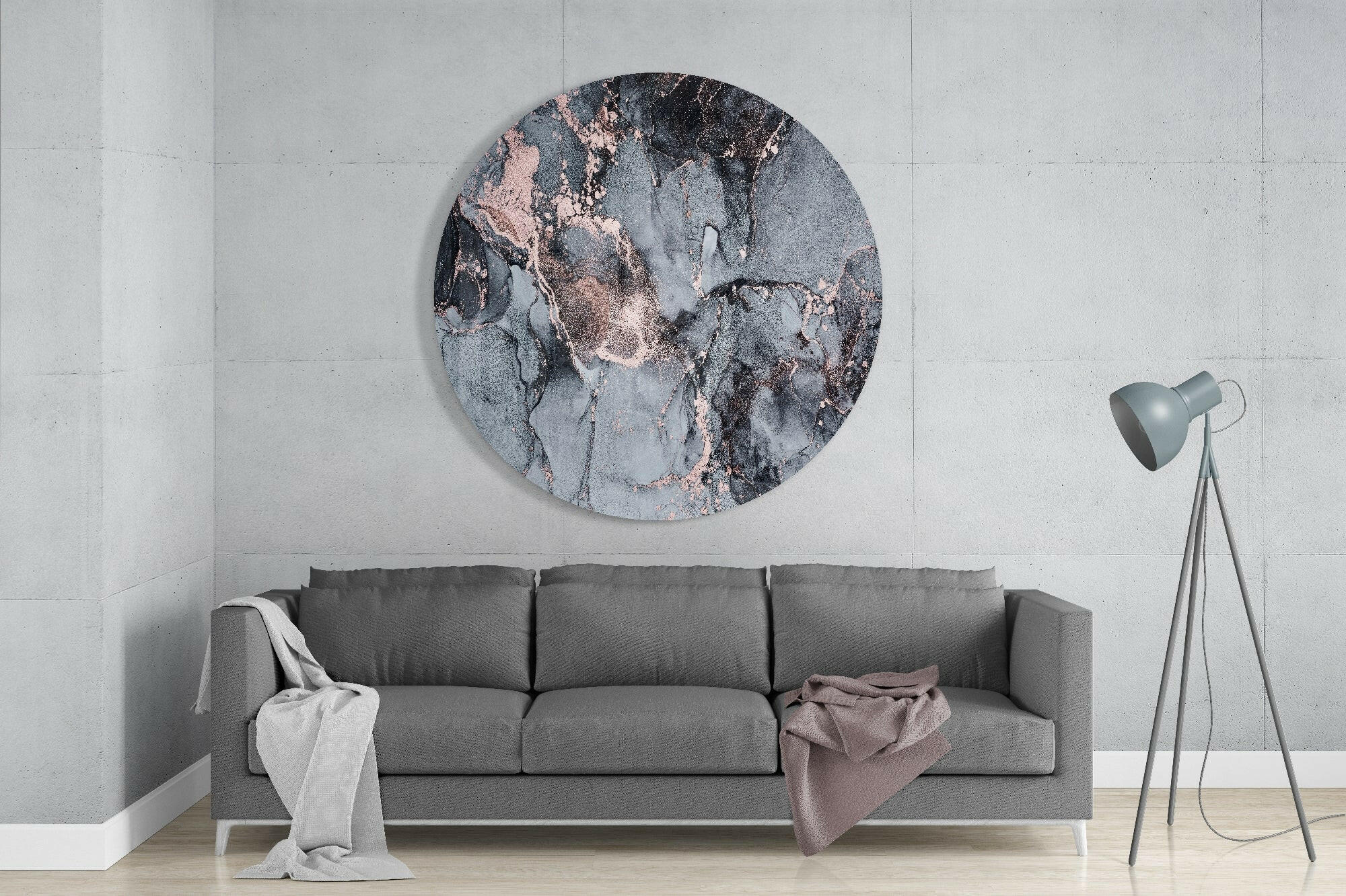 Abstract Flow Glass Wall Art.