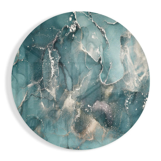 Abstract Flow Glass Wall Art.