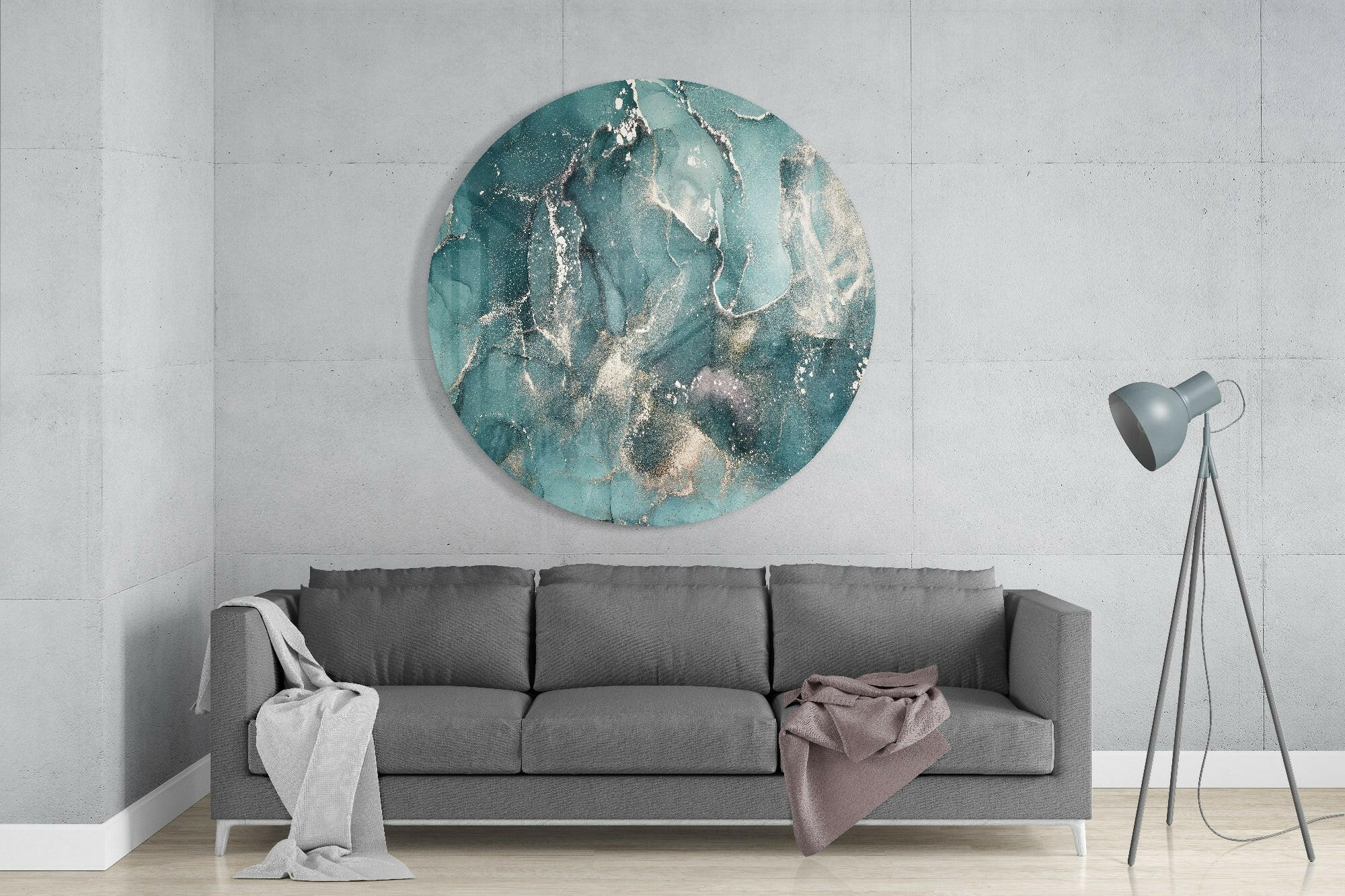 Abstract Flow Glass Wall Art.