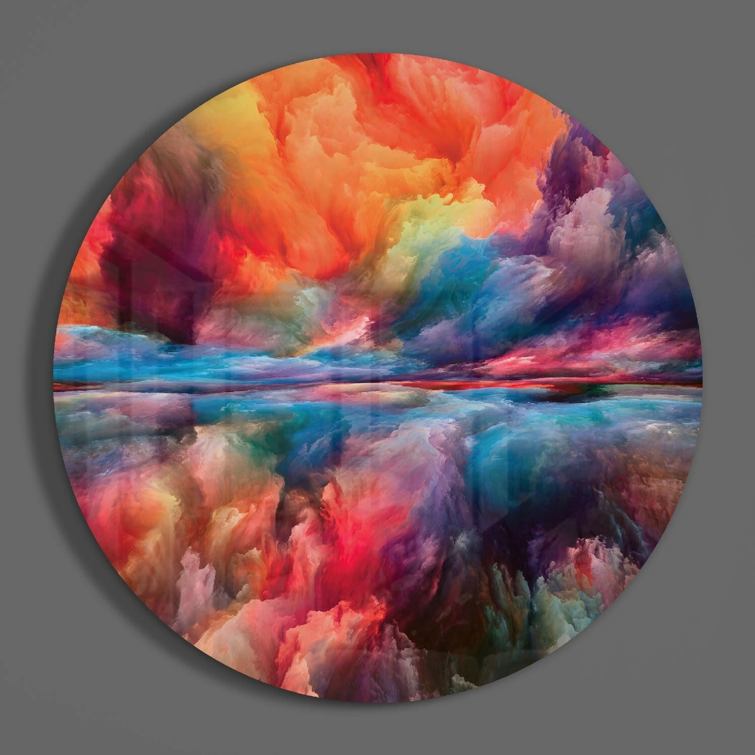 Color Explosion Glass Wall Art.