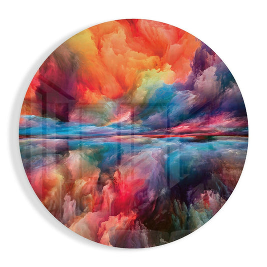 Color Explosion Glass Wall Art.