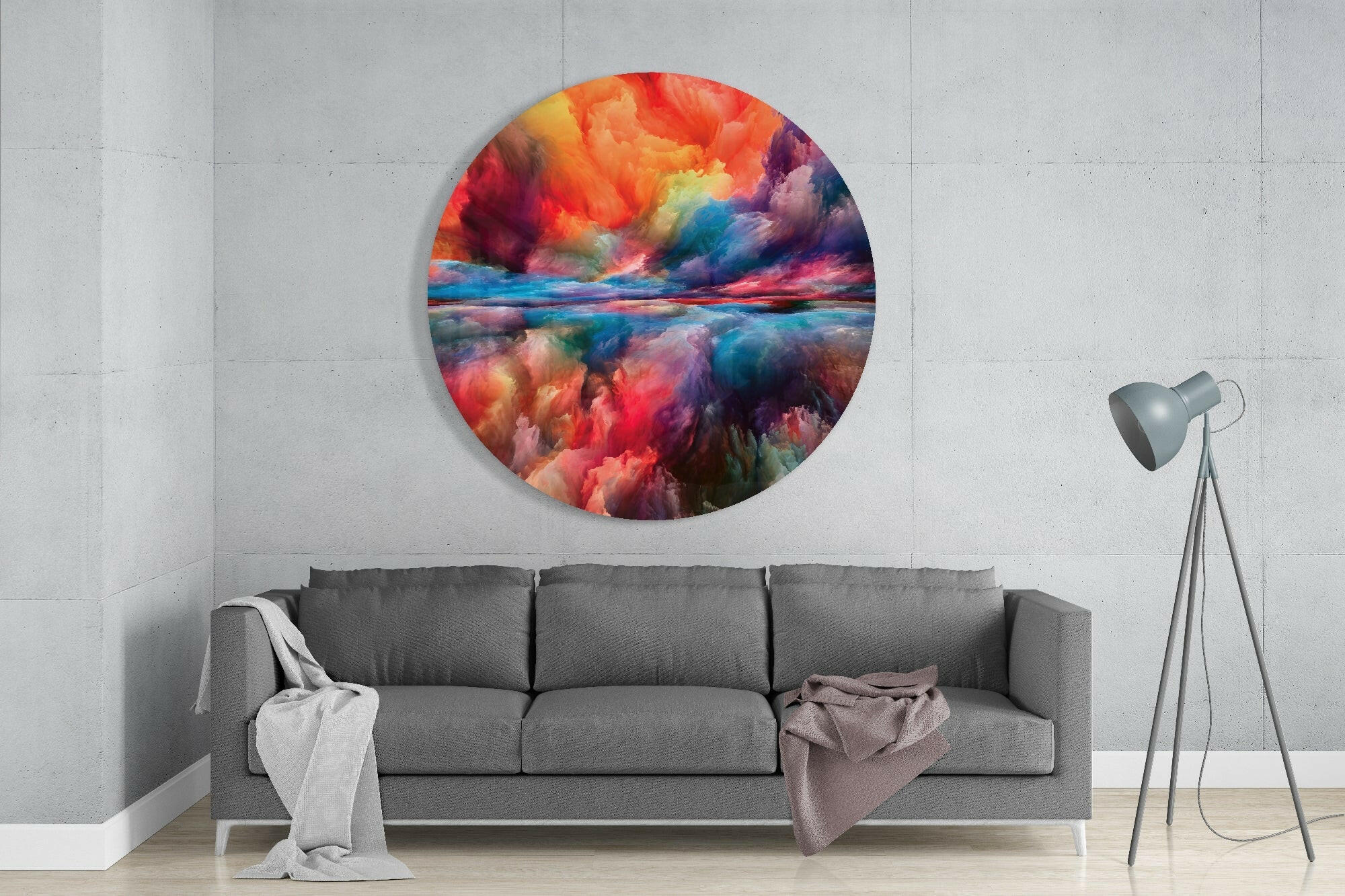 Color Explosion Glass Wall Art.