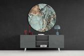 Turquoise Marble Glass Wall Art.