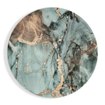 Turquoise Marble Glass Wall Art.