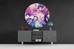 Pink Marble Glass Wall Art.