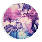 Pink Marble Glass Wall Art.