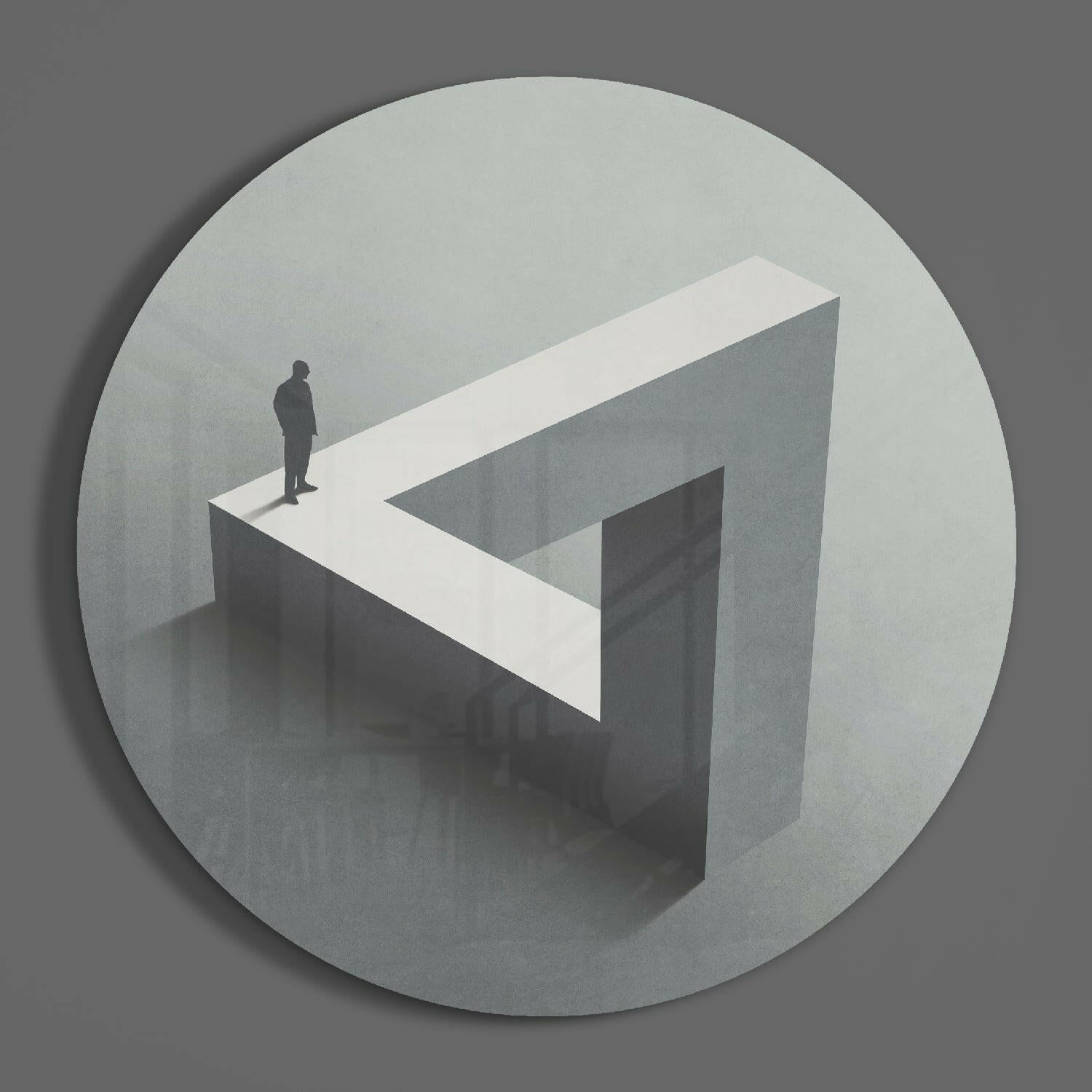 Labyrinth Glass Wall Art.