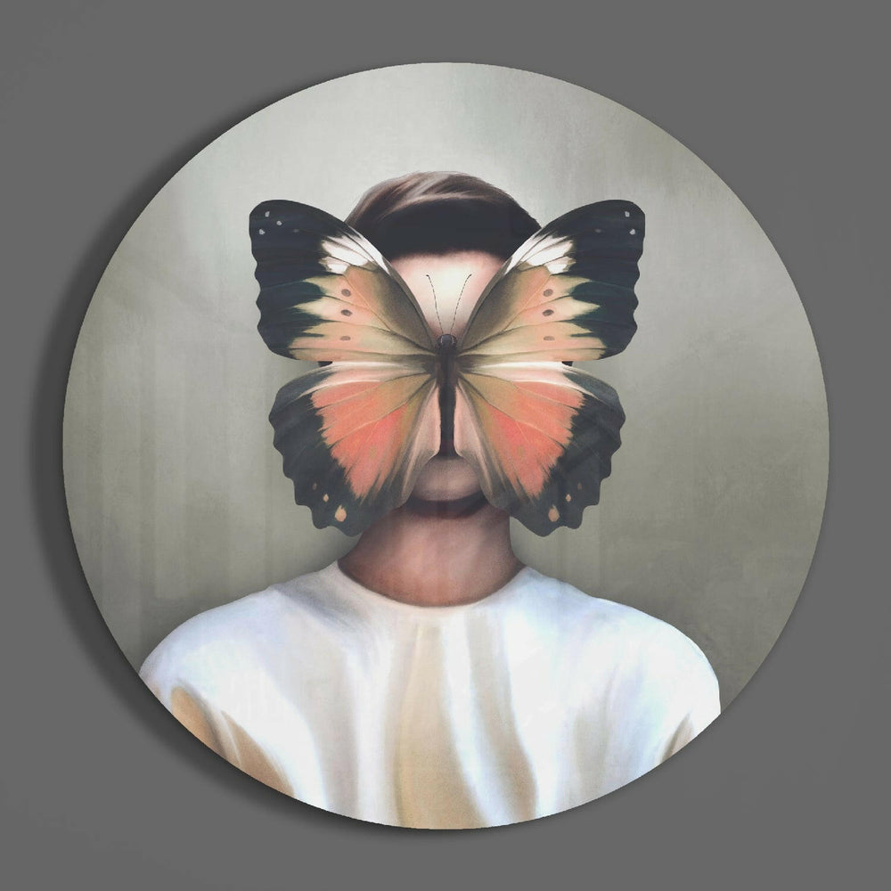 Butterfly Dreams Glass Wall Art.