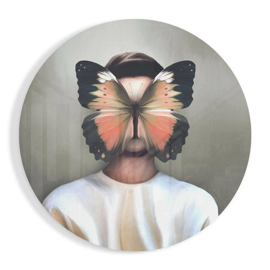 Butterfly Dreams Glass Wall Art.
