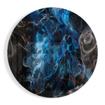 Blue Explosion Glass Wall Art.