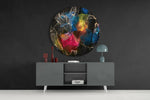 Color Explosion Glass Wall Art.