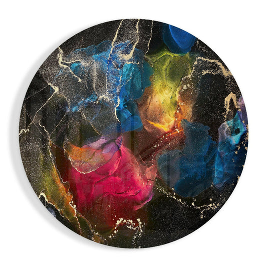 Color Explosion Glass Wall Art.