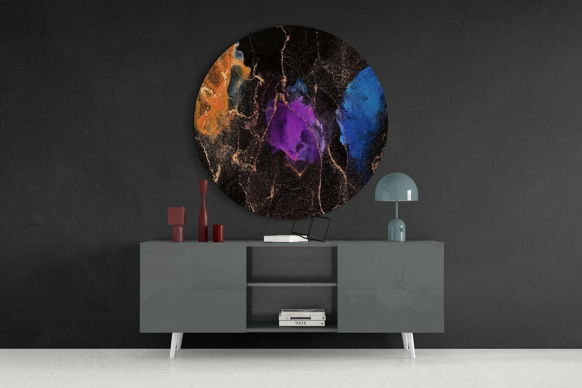 Color Explosion Glass Wall Art.