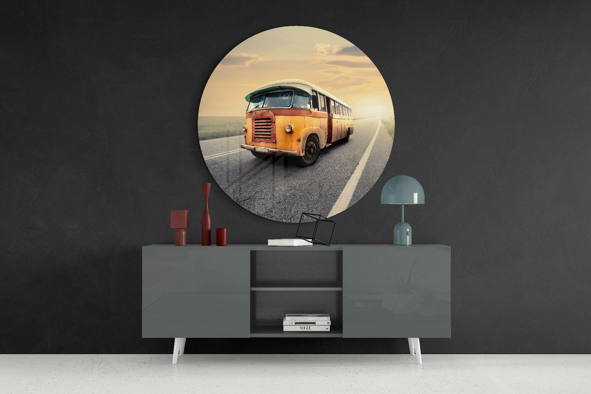 Caravan Glass Wall Art.