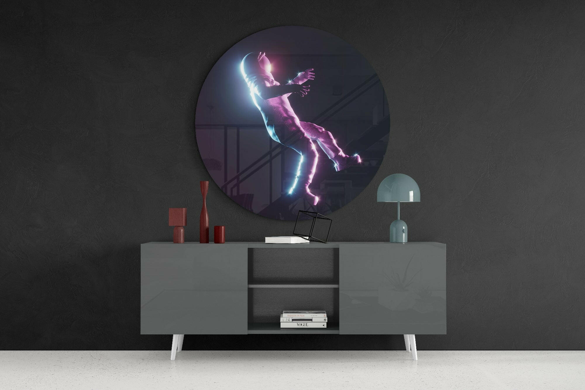 Astronaut Glass Wall Art.