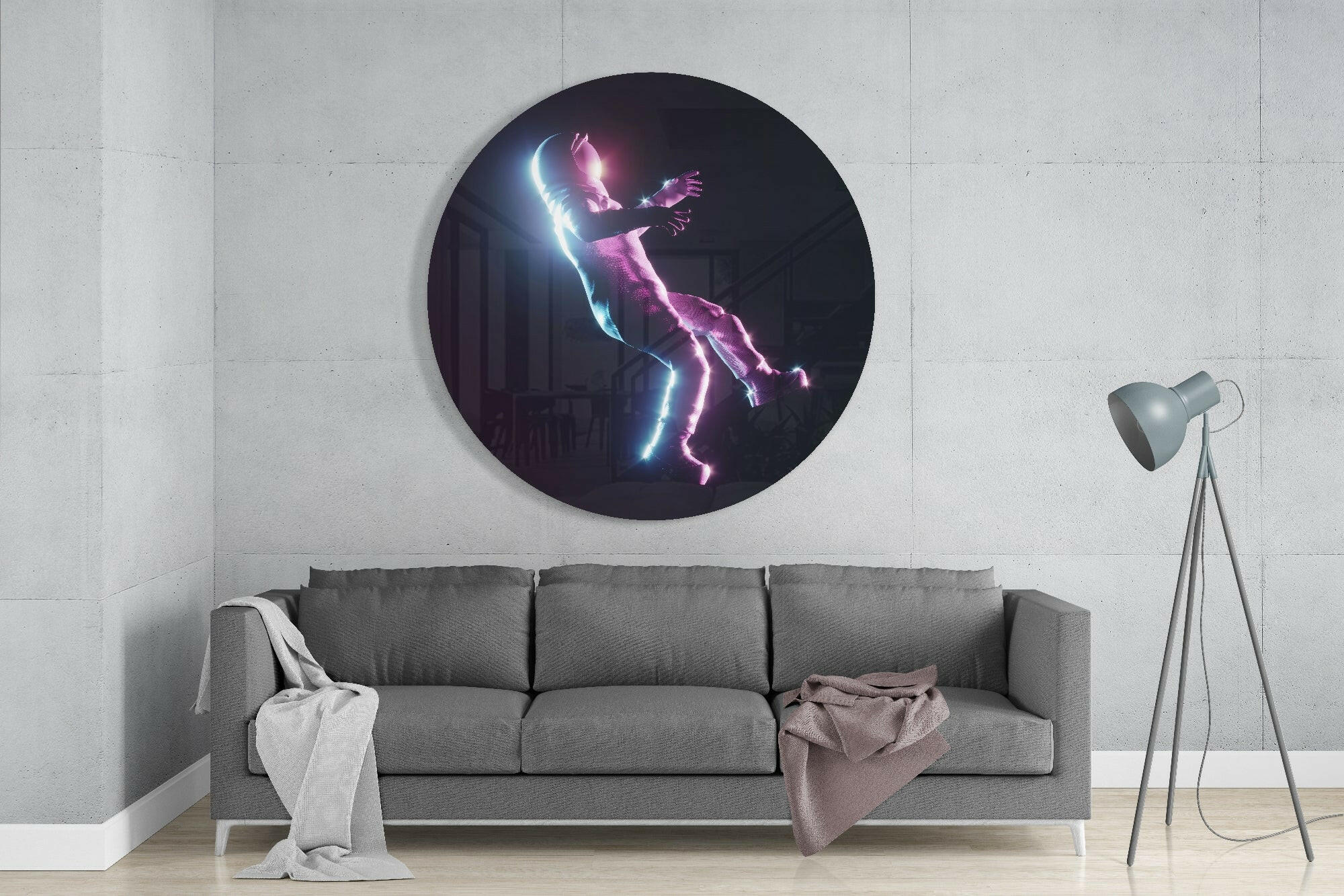 Astronaut Glass Wall Art.