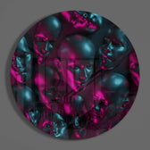 Faces Glass Wall Art.