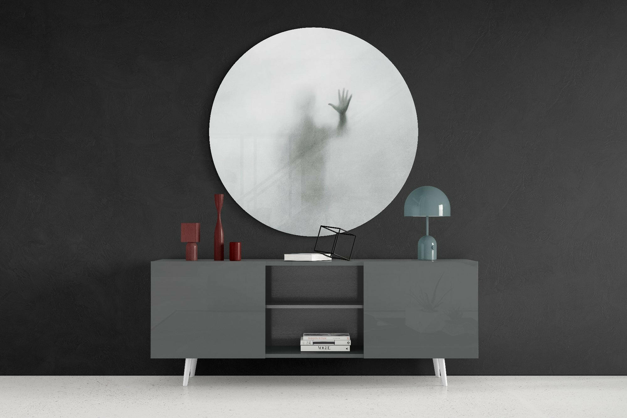 Uncertainty Glass Wall Art.