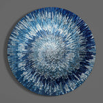 Blue Splash Glass Wall Art.