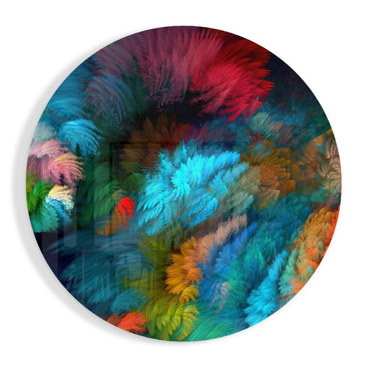 Color Explosion Glass Wall Art.