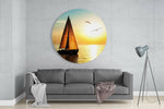 Sailboat Glass Wall Art.