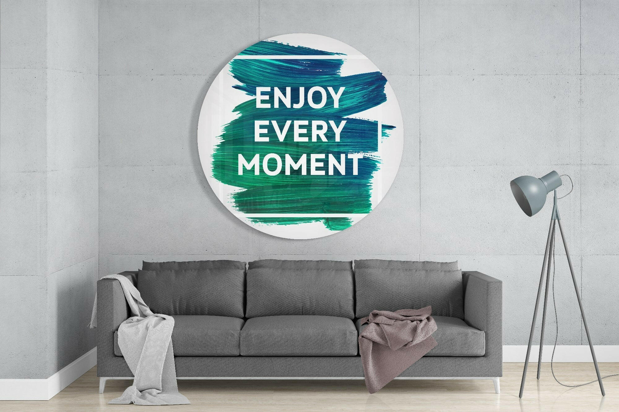 “Enjoy Every Moment” Glass Wall Art.