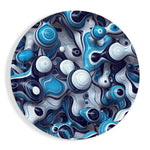 Elegant Blue Mix Glass Wall Art.