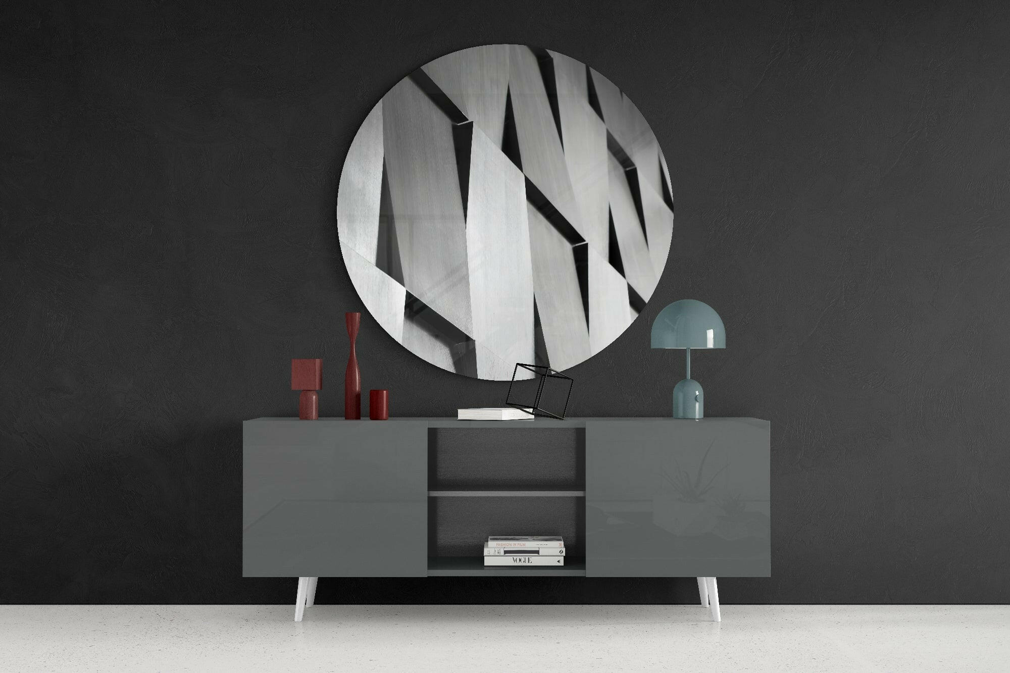 Abstract Glass Wall Art.