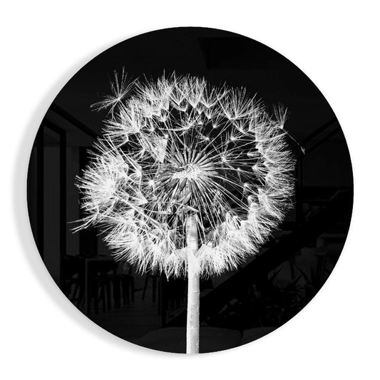 Dandelion Glass Wall Art.
