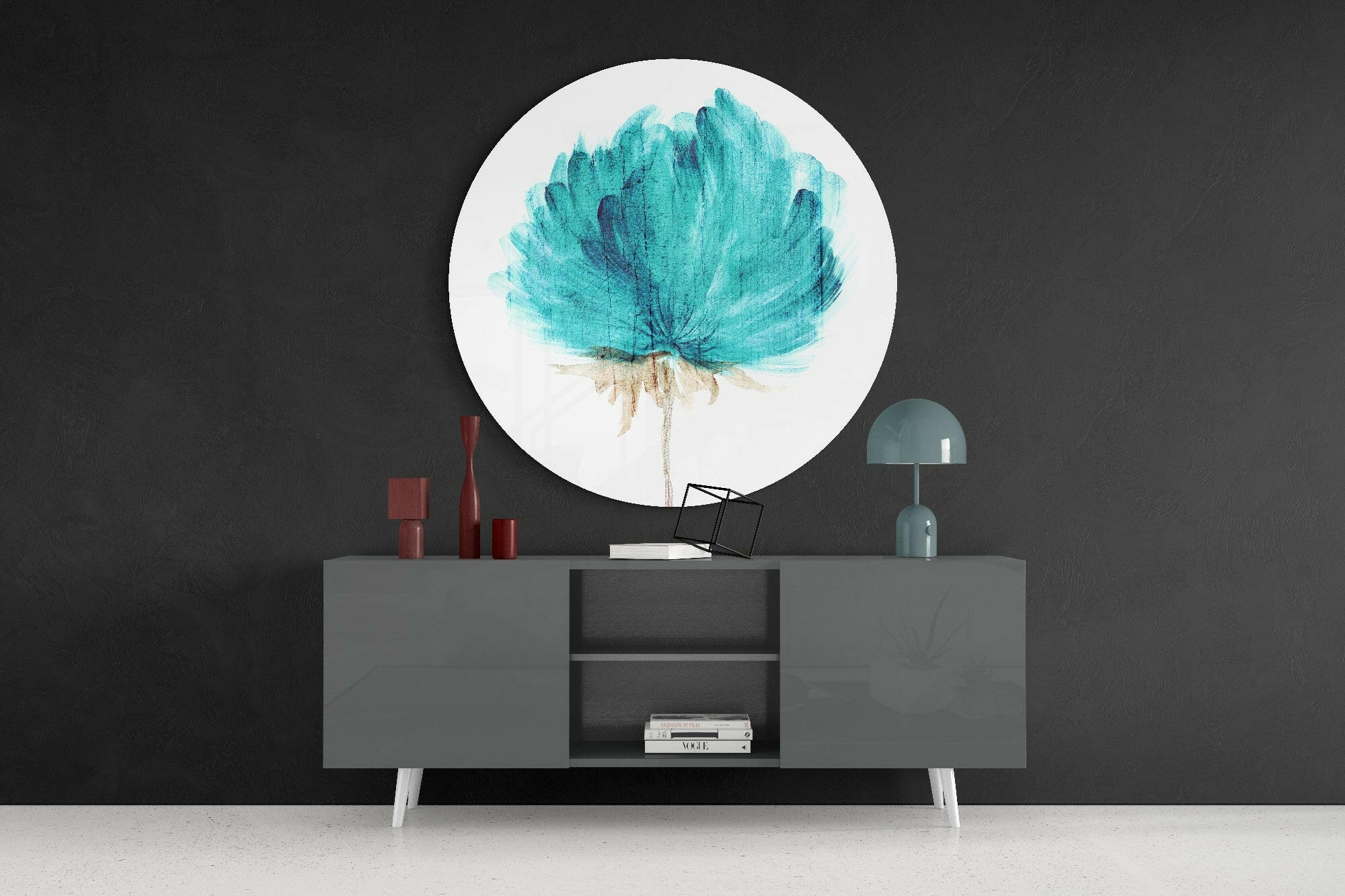 Flower Glass Wall Art.