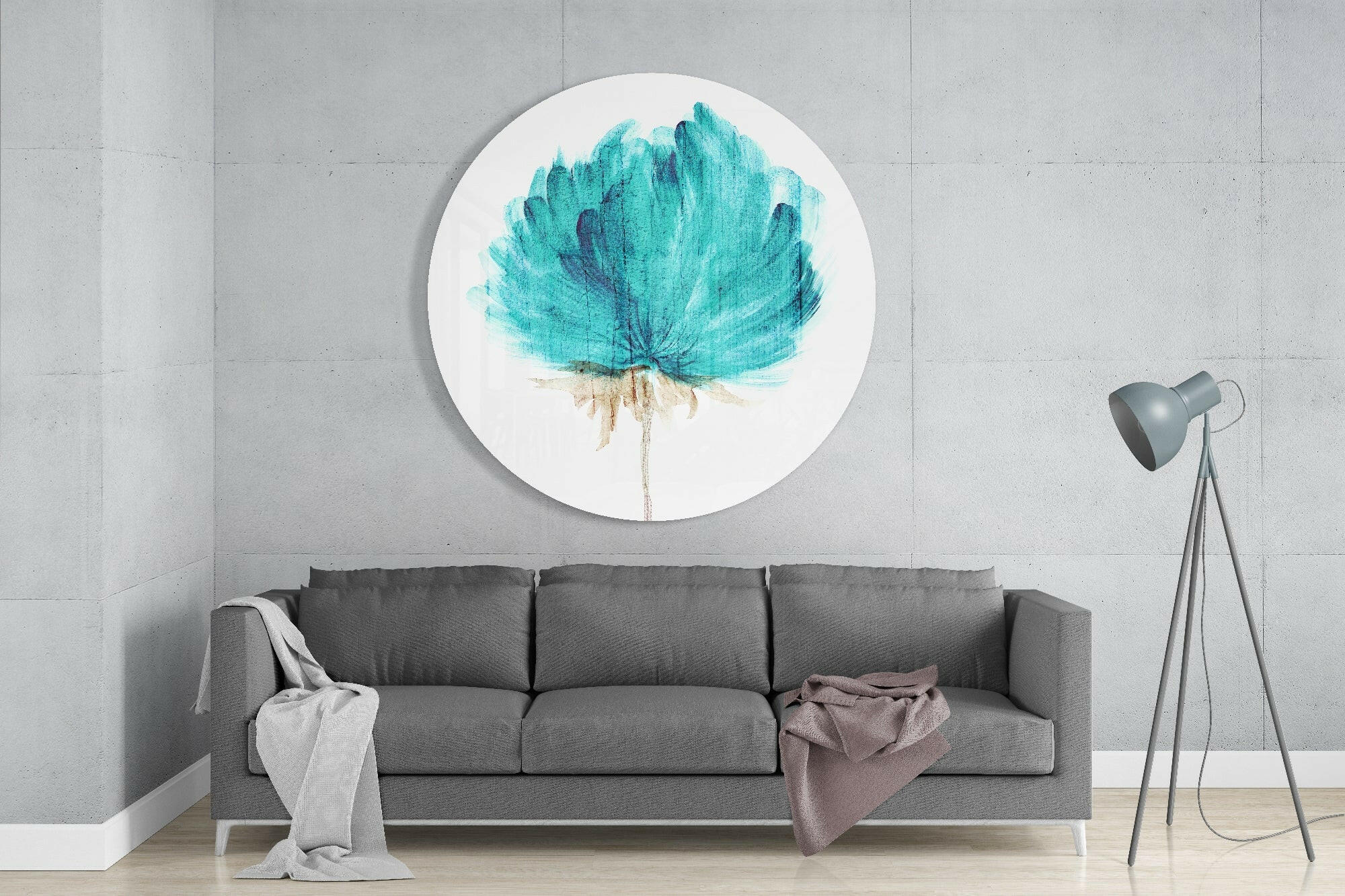 Flower Glass Wall Art.