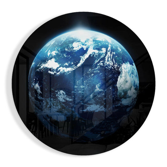 World Glass Wall Art.