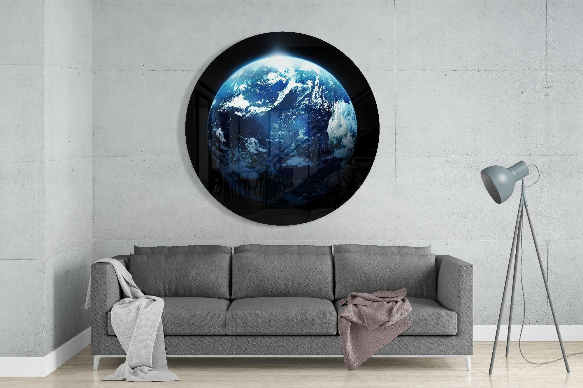 World Glass Wall Art.