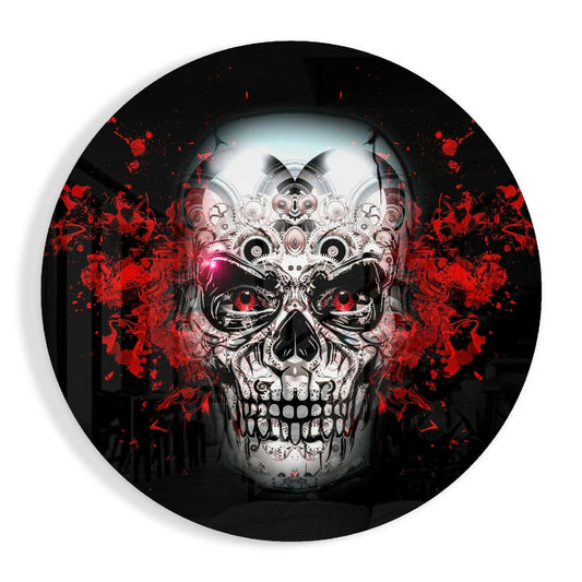 Skull Glass Wall Art.