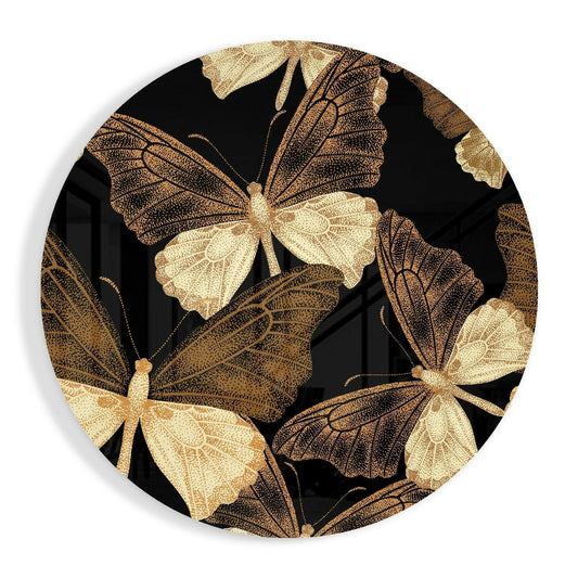 Butterflies Glass Wall Art.