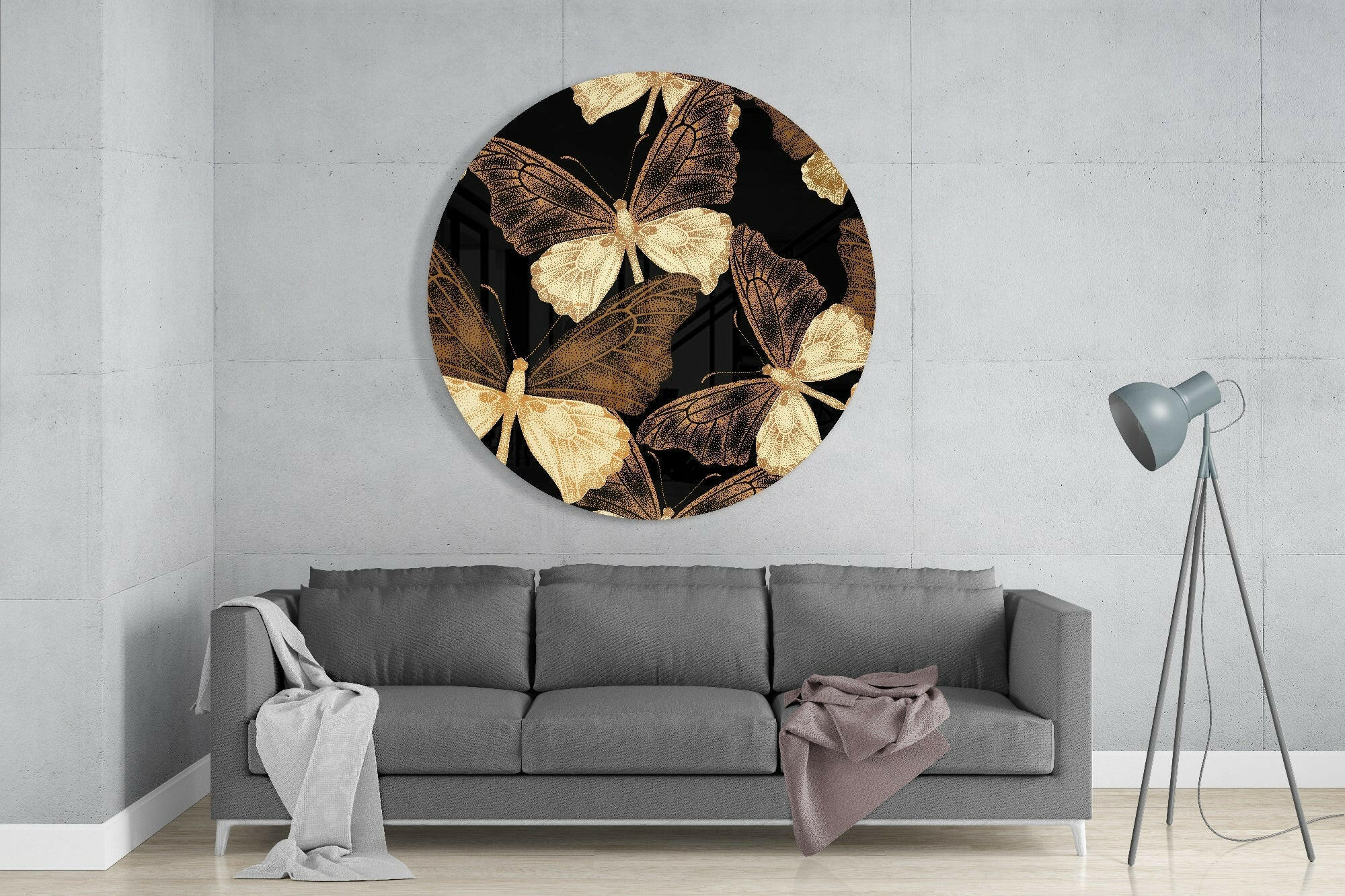 Butterflies Glass Wall Art.