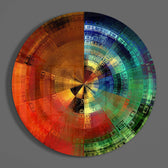 Color Wheel Glass Wall Art.